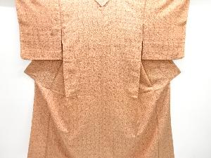 大正ロマン　抽象模様織り出しお召着物